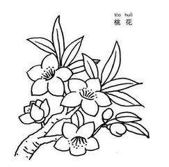 简笔画桃花图片大全,简笔画中的春日浪漫