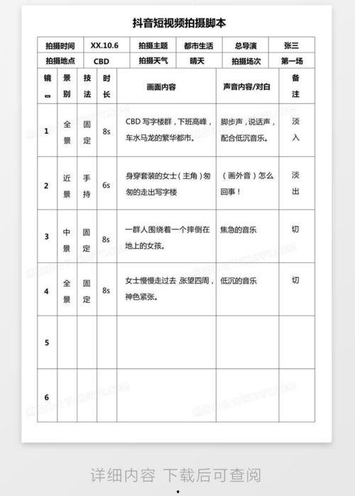 视频脚本格式,打造引人入胜的视觉盛宴