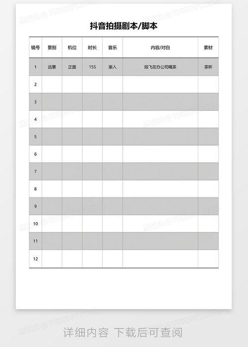 视频脚本格式,打造引人入胜的视觉盛宴