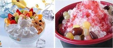夏天冰的美食图片大全,图鉴夏日清凉美味
