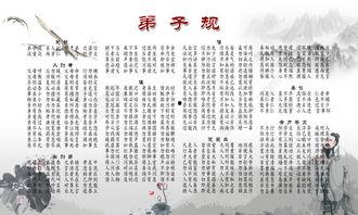 弟子规图片大全集,传统美德教育的经典宝典
