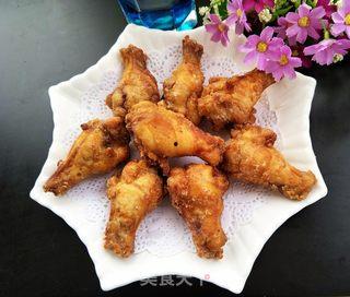 炸鸡翅根图片大全,金黄酥脆，诱人美味尽收眼底